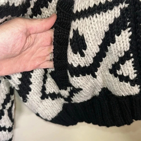 Lost Horizons Wool Handknit Chunky Knit Cardigan Sweater NWT Size XXS Cowichan - Picture 6 of 12